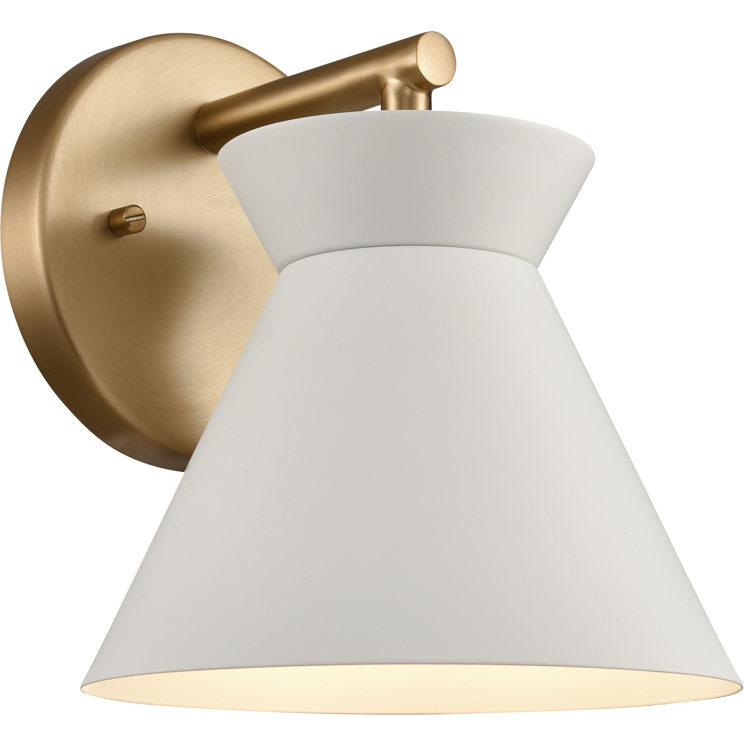 Forme 1 Light 7.5 inch Brushed Gold Vanity Light Wall Light