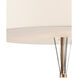 Lamont 6 Light 32 inch Antique Brass/Clear/Off White Chandelier Ceiling Light