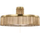 Fisher Weisman Sutton LED 32 inch Antique-Burnished Brass Flush Mount Ceiling Light