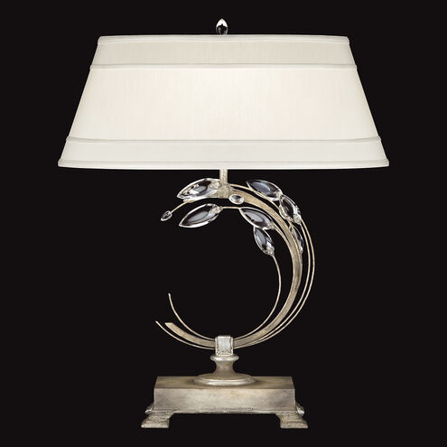 Crystal Laurel 31 inch 150 watt Silver Table Lamp Portable Light in No Shade