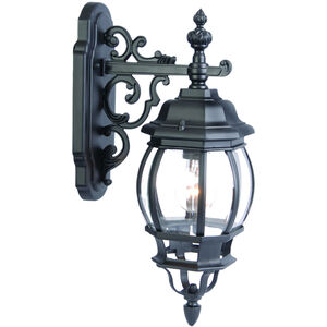 Chateau 1 Light 18 inch Matte Black Exterior Wall Mount