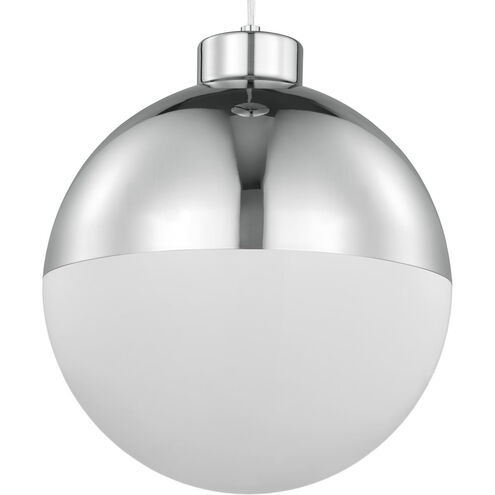 Globe LED LED 11.63 inch Polished Chrome Pendant Ceiling Light, Progress LED