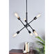 Axel 6 Light 17 inch Black Pendant Ceiling Light