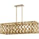 Coronade 10 Light 40.25 inch Pandora Gold Leaf Island Light Ceiling Light