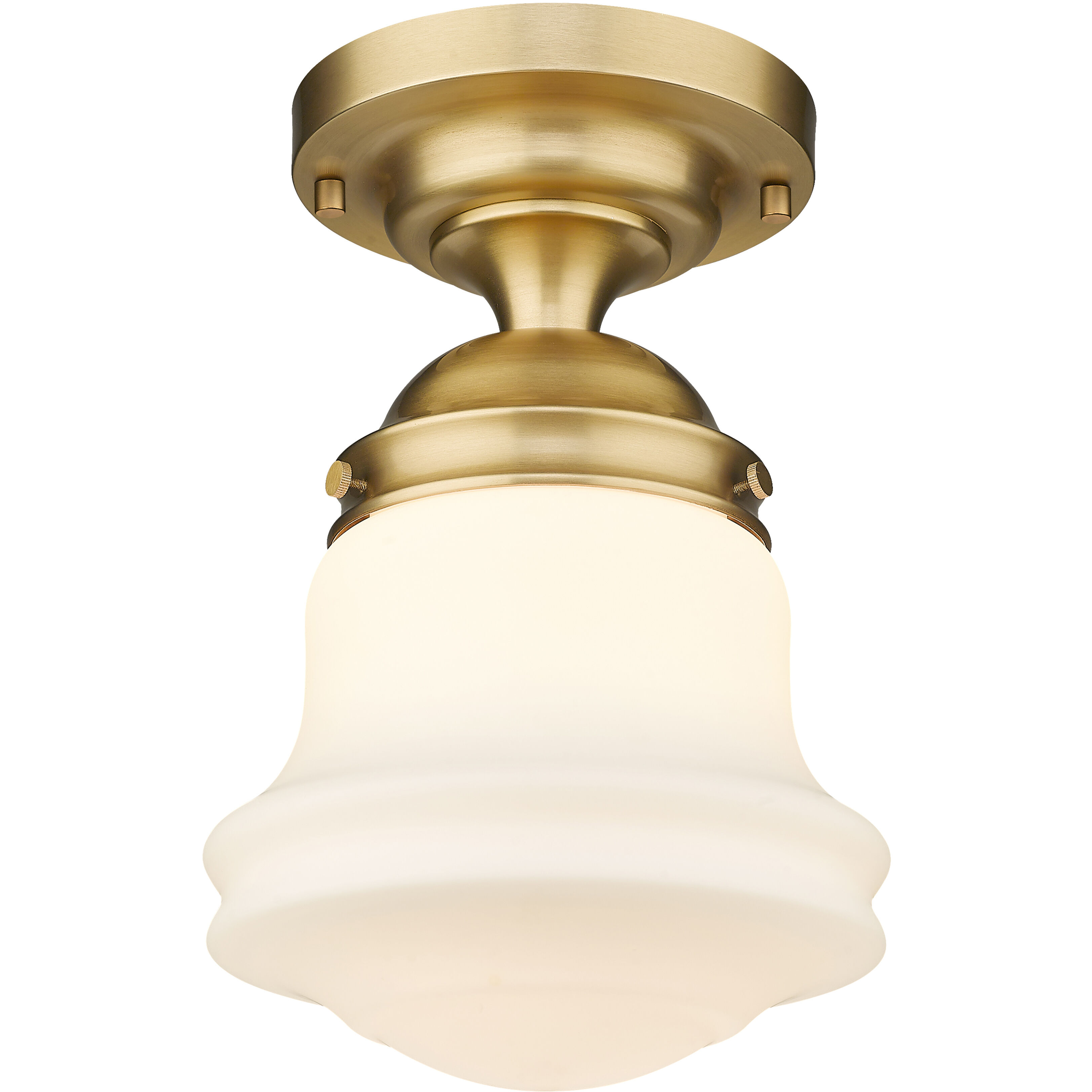Vaughn 1 Light 10.5 inch Heritage Brass Flush Mount Ceiling Light