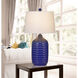 Adelaide 27 inch 150 watt Royal Blue Table Lamp Portable Light