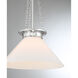 Myers 1 Light 18 inch Polished Nickel Pendant Ceiling Light