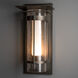 Torch 1 Light 20.3 inch Coastal Dark Smoke Outdoor Sconce, Large