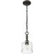 Keating Pendant Ceiling Light in Antique Black Iron