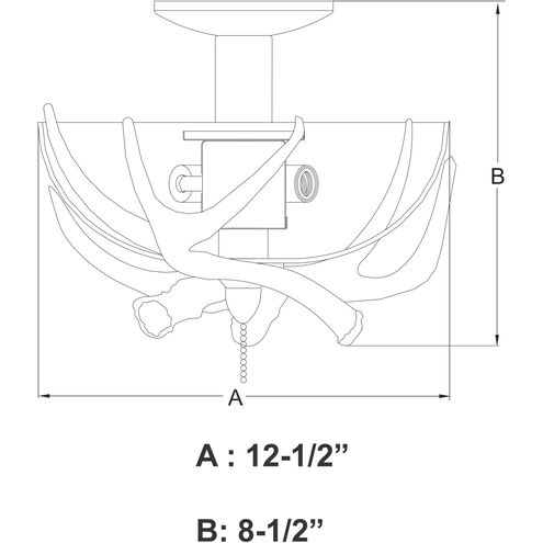 Lodge LED Weathered Patina Convertible Light Kit