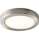 Elite LED 7 inch Satin Nickel Flush Mount Ceiling Light