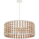 Holcroft 6 Light 32.25 inch Sugar White Chandelier Ceiling Light