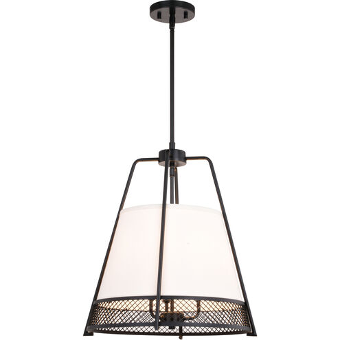 Benton LED 16.75 inch Matte Black Pendant Ceiling Light