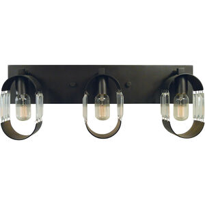 Josephine 3 Light 24 inch Mahogany Bronze with Harvest Bronze Accents Sconce Wall Light