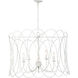 Trellis 5 Light 32 inch Weathered White Multi-Light Pendant Ceiling Light