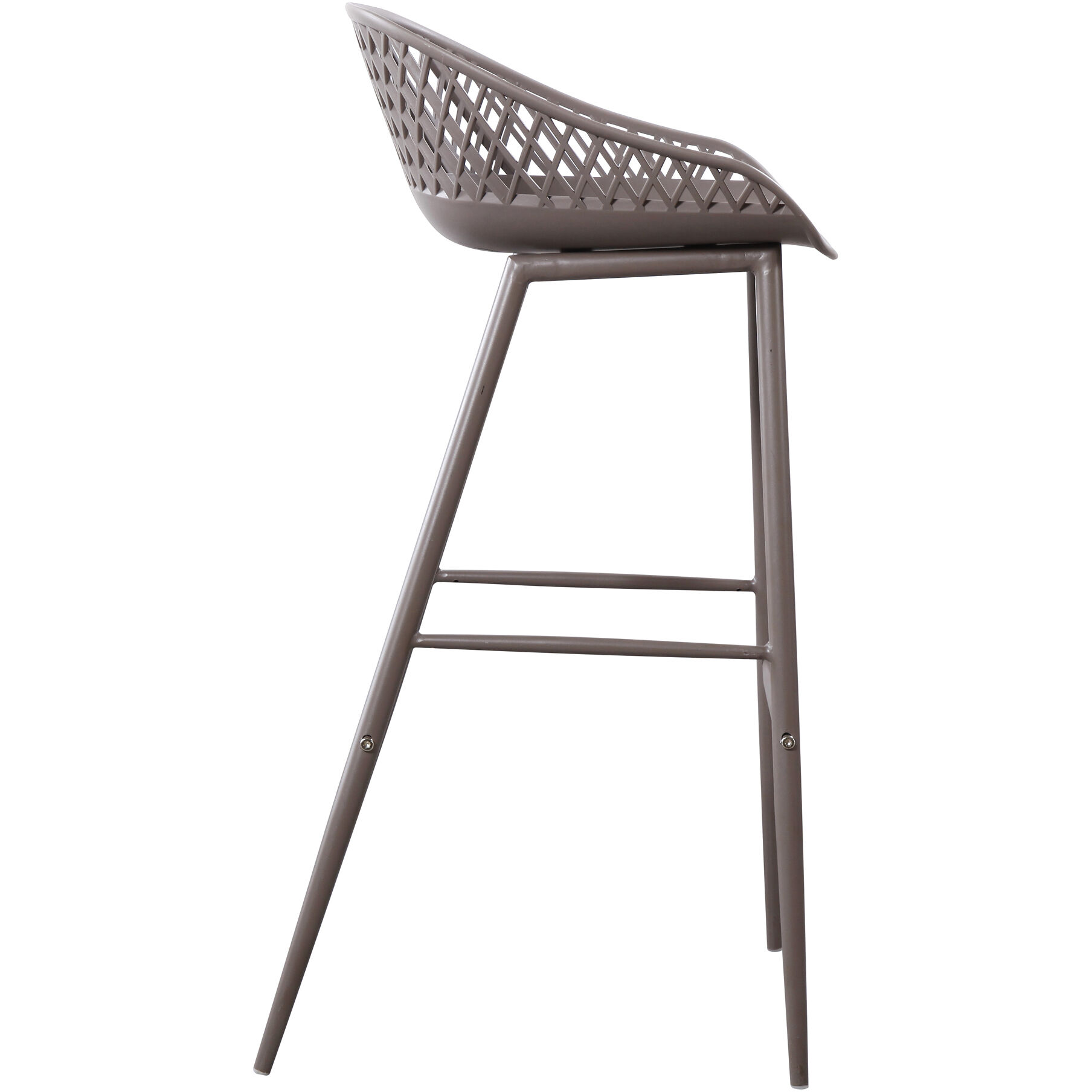 Piazza 37 inch Grey Outdoor Barstool