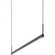 Thin-Line LED 48 inch Satin Black Pendant Ceiling Light in 4ft., 3500K