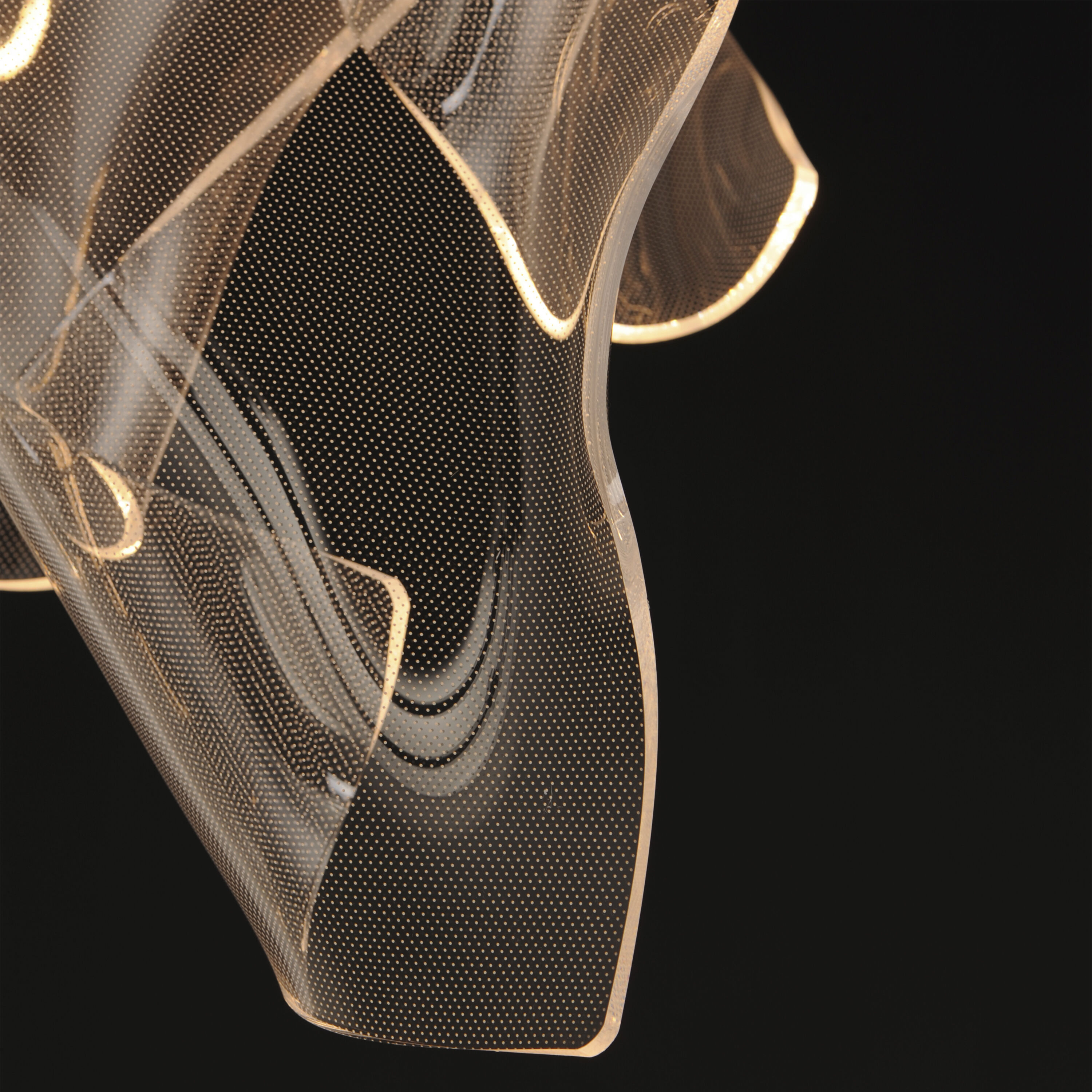 Rinkle LED 23.5 inch Brushed Gunmetal Multi-Light Pendant Ceiling Light