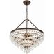 Calypso 8 Light 25 inch Vibrant Bronze Chandelier Ceiling Light