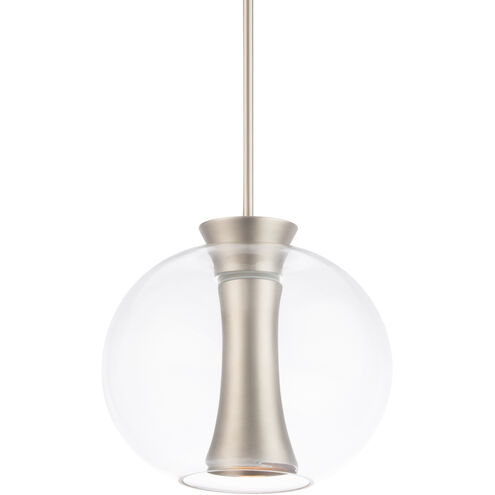 Echo LED 9.5 inch Brushed Nickel Mini-Pendant Ceiling Light, dweLED