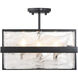 Cloud Break 4 Light 15 inch Coal Semi Flush Ceiling Light