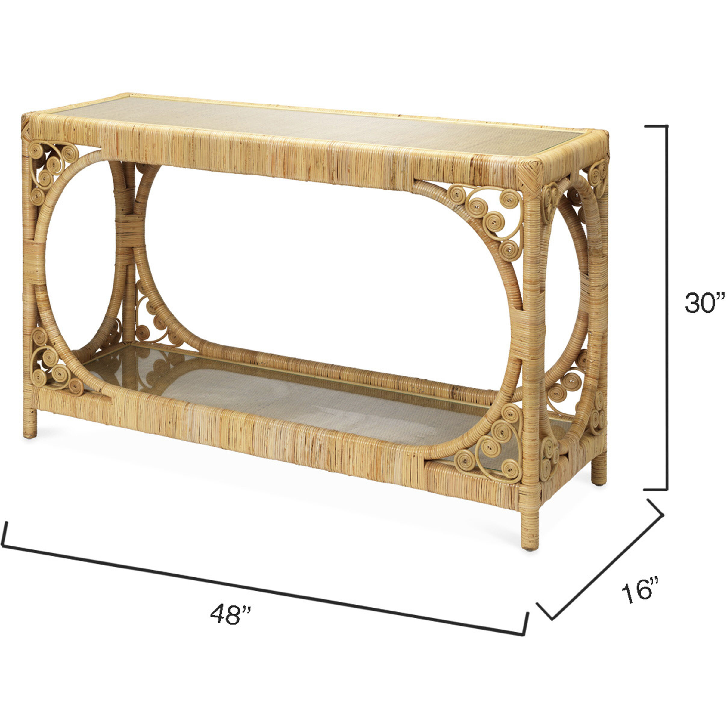 Primrose 48 X 16 inch Natural Console Table