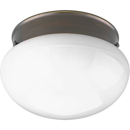 Fitter 1 Light 7.5 inch Antique Bronze Flush Mount Ceiling Light in Standard Lamping