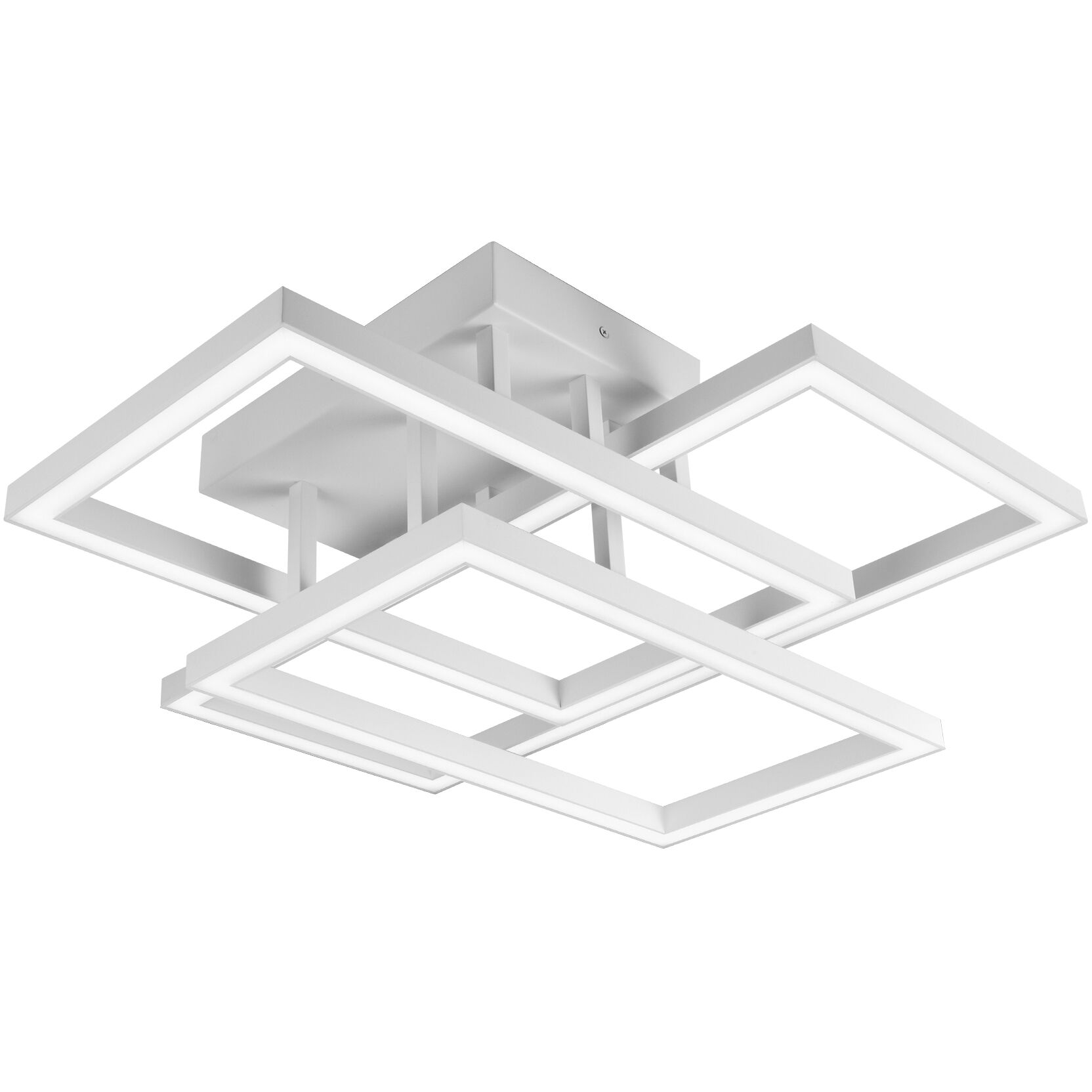 Radium 27.5 inch White Semi-Flush Ceiling Light