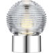 Waterford Circon 6.5 inch 1.50 watt Polished Nickel Rechargeable Accent Lamp Portable Light