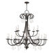 Daphne 18 Light 42 inch English Bronze Grande Foyer Chandelier Ceiling Light