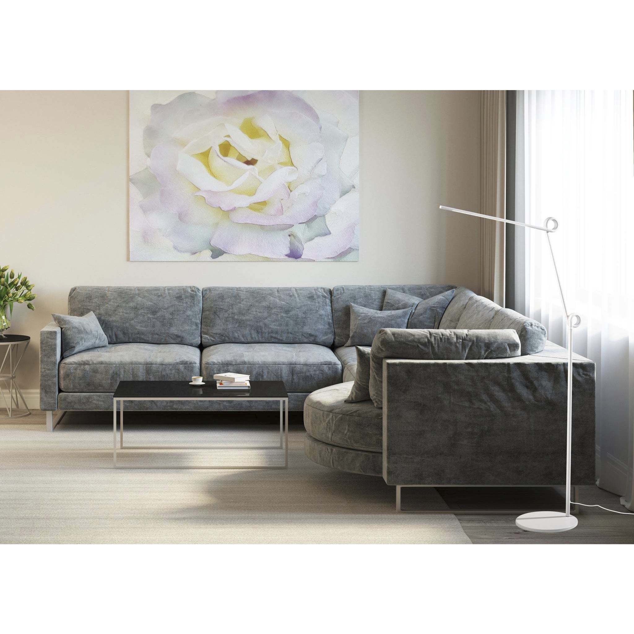 Knot 45.5 inch 10.00 watt White Floor Lamp Portable Light