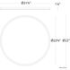 Parthenon LED 22 inch Aged Brass Flush Mount Ceiling Light in 3500K, dweLED