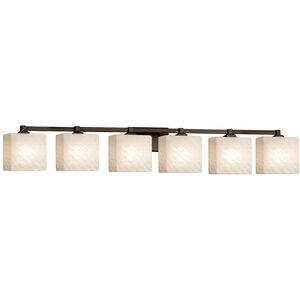 Fusion LED 50.5 inch Dark Bronze Vanity Light Wall Light in 4200 Lm LED, Rectangle, Weave Fusion