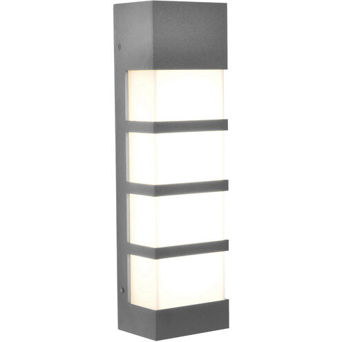 State LED 17 inch Textured Grey Outdoor Sconce