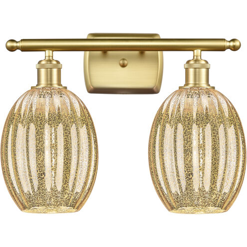 Ballston Preston 2 Light 16.25 inch Brushed Satin Nickel Bath Vanity Light Wall Light in Mercury
