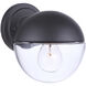 Evie 1 Light 7 inch Midnight Outdoor Wall Mount, Small