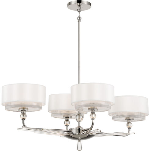 Sutton 4 Light 44 inch Polished Nickel Island Light Ceiling Light