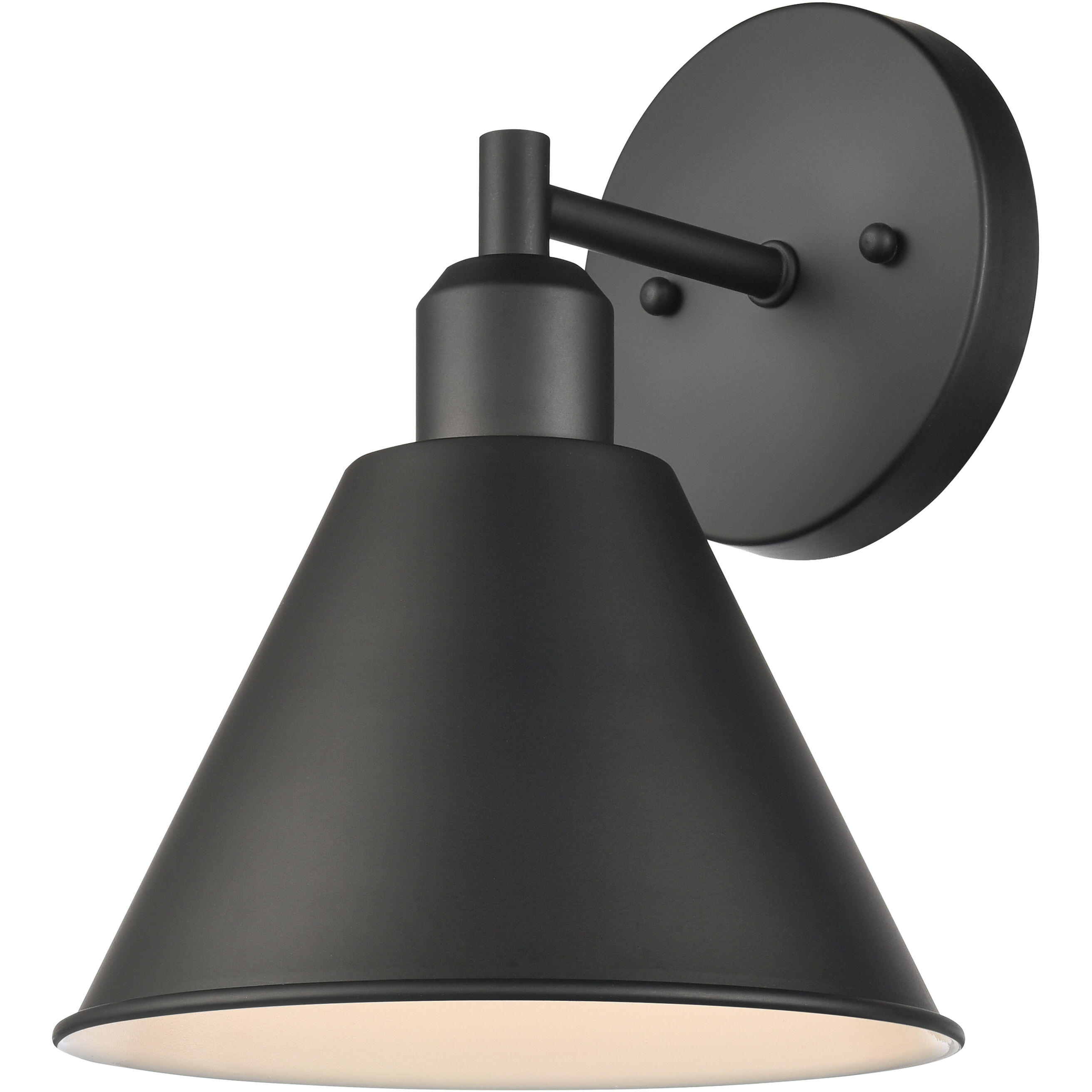Abbington 1 Light 8.25 inch Matte Black Vanity Light Wall Light