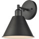 Abbington 1 Light 8.25 inch Matte Black Vanity Light Wall Light