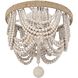 Jolie 3 Light 12 inch Antique White Flush Mount Ceiling Light