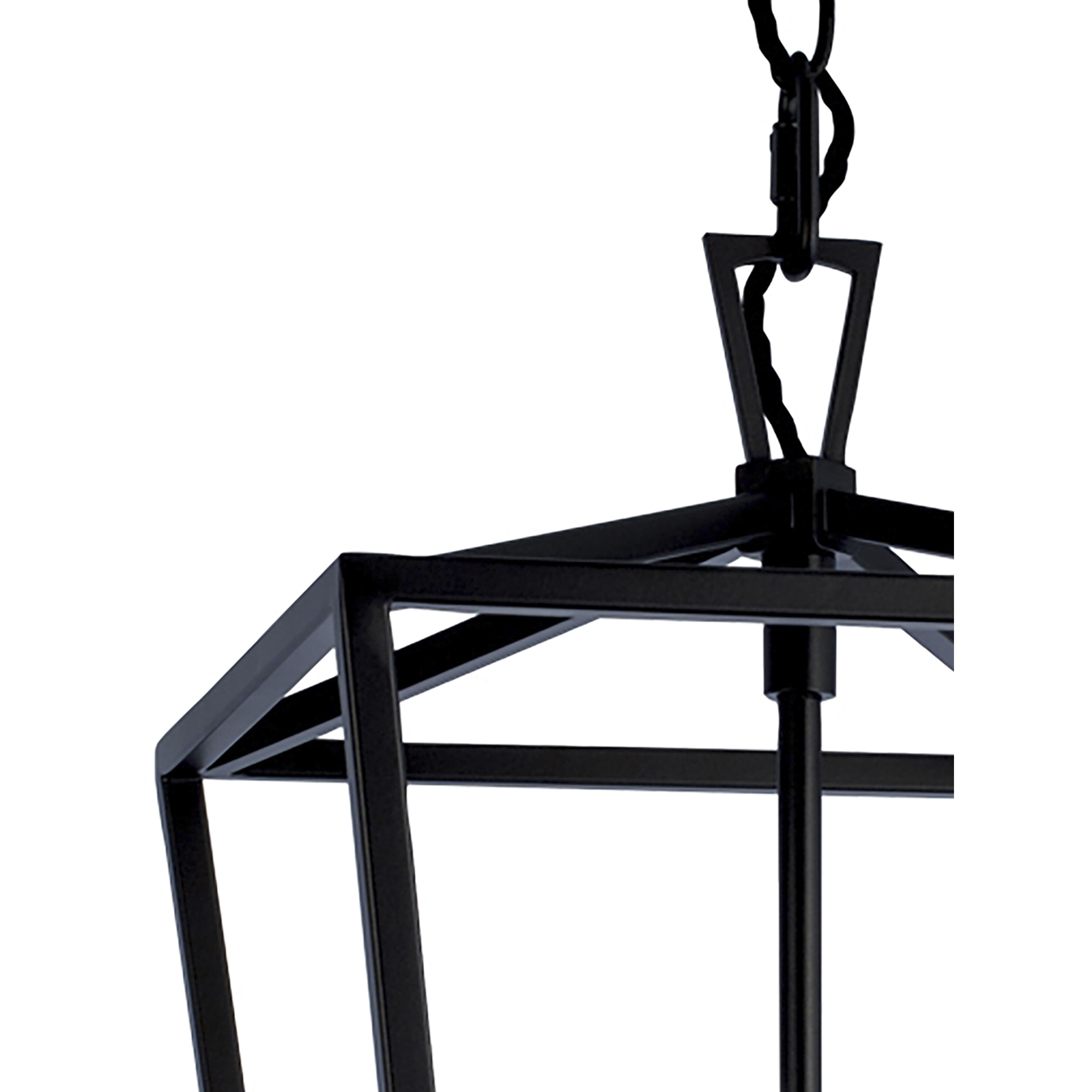 Cage 4 Light 12 inch Matte Black Pendant Ceiling Light