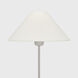 J. Randall Powers Hackney 23 inch 40 watt Polished Nickel Table Lamp Portable Light in Linen
