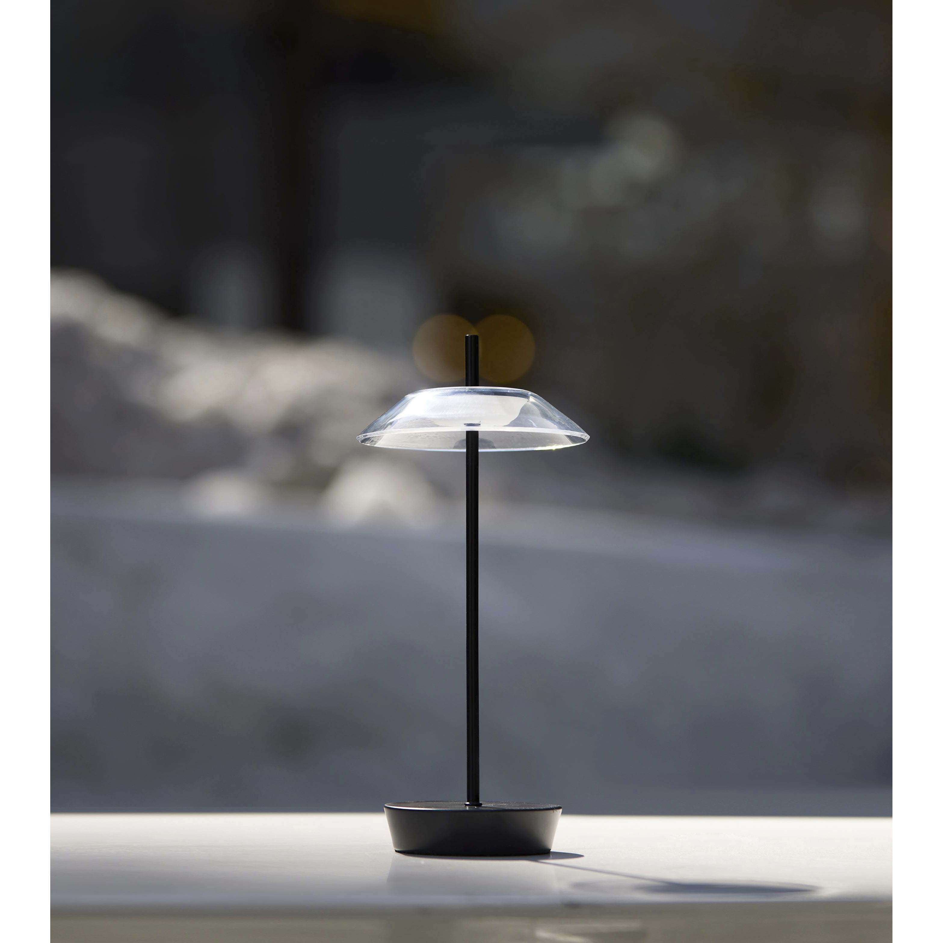 Ako 12 inch 2.00 watt Black Cordless Table Lamp Portable Light, ADS360