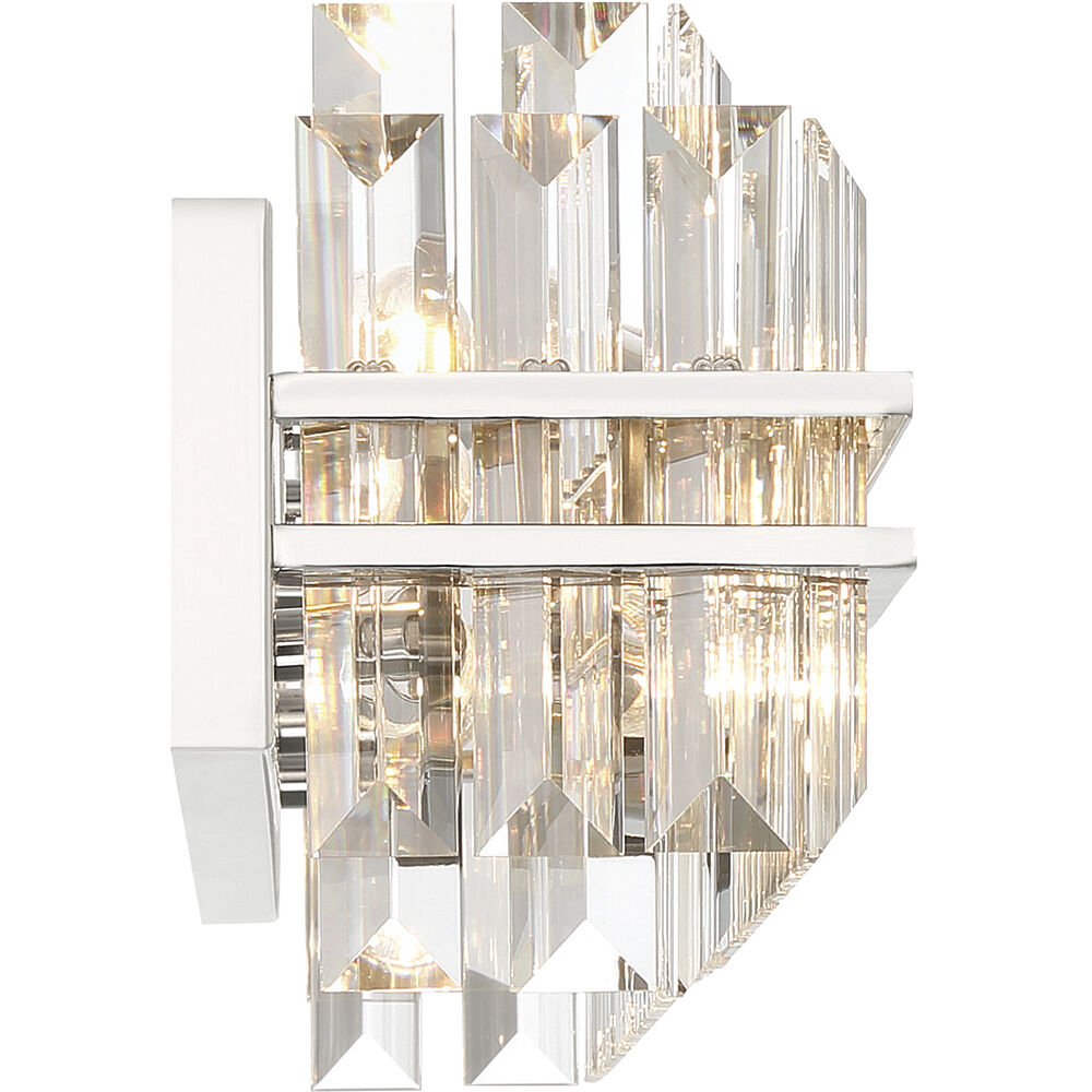 Hayes Sconce Wall Light in Polished Nickel