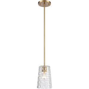 Lightweave 1 Light 6 inch Satin Brass Mini Pendant Ceiling Light