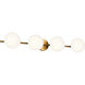 ED Ellen DeGeneres Lune 4 Light 37.38 inch Burnished Brass Vanity Light Wall Light