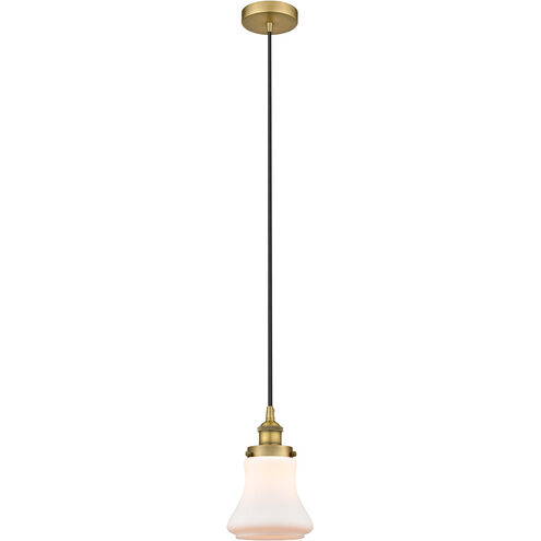 Edison Bellmont 1 Light 6 inch Brushed Brass Mini Pendant Ceiling Light