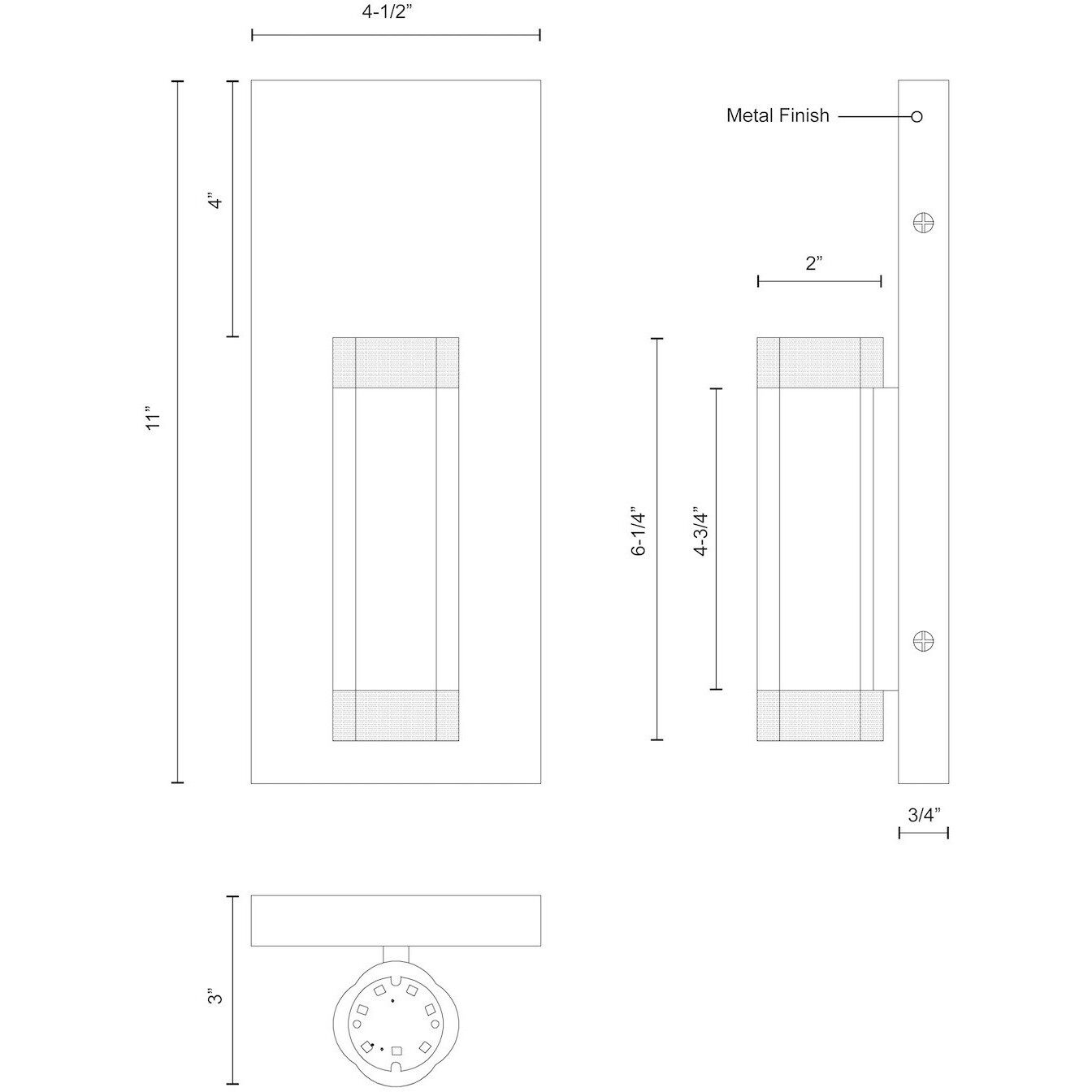 Brazen Wall Sconce Wall Light in Chrome