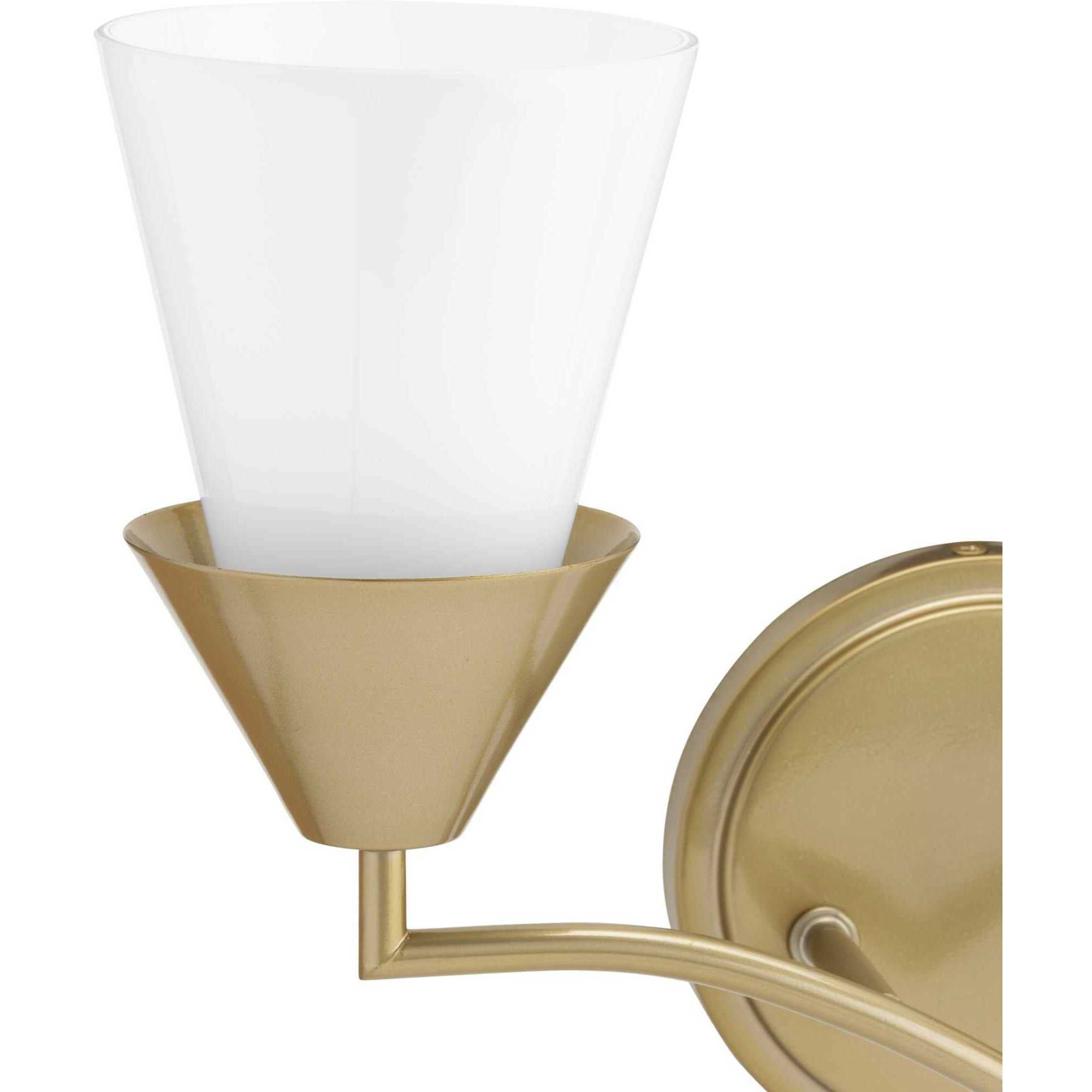 Pinellas 2 Light 15 inch Soft Gold Vanity Light Wall Light, Design Series