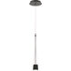 Quill 1 Light 6.25 inch Chrome Pendant Ceiling Light in 4000K, dweLED
